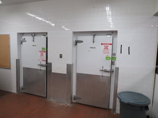 9X10X8 WALK-IN SEAFOOD FREEZER / 9X6 COOLER COMBO - NO COMPRESSOR