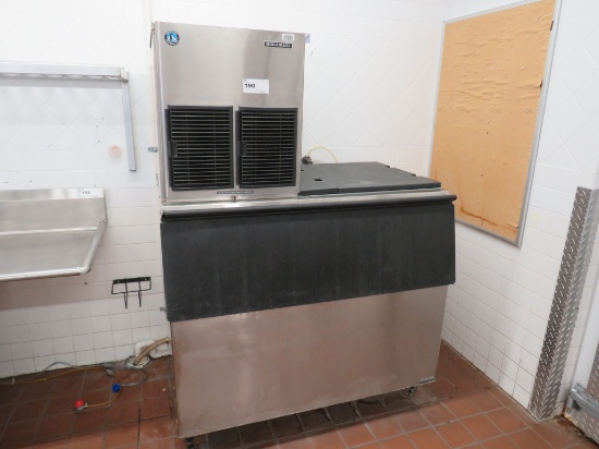 HOSHIZAKI F-1001MAH SELF-CONTAINED 1000LB ICE FLAKER WITH BIN