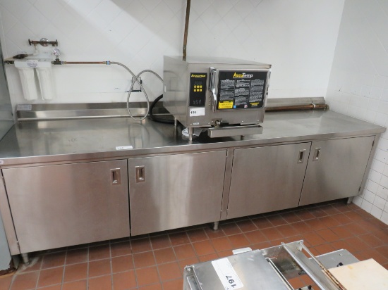 10FT S/STEEL CABINET - 30IN DEEP