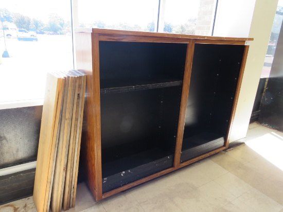 6FT WOODEN WALL SHELVING