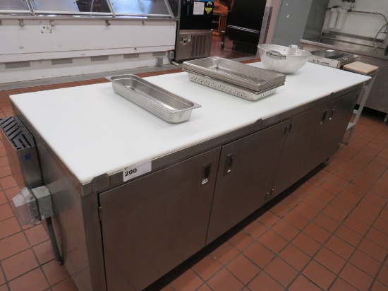 8FT POLYTOP CABINET - 30IN DEEP