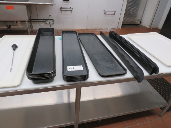MISC PLASTIC SEAFOOD TRAYS - ONE LOT
