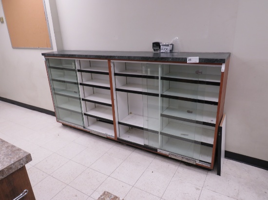 8FT SLIDE-DOOR SHELVING 16-INCH DEEP