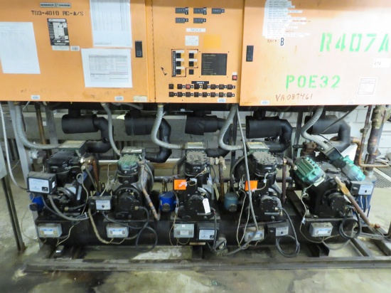 WARREN/SHERER COMPRESSOR RACK B - 5-COPELAND COMPRESSORS 407A 208V