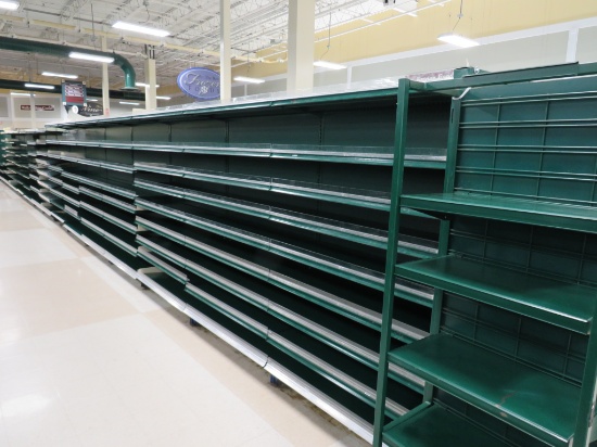 MADIX GONDOLA SHELVING 72IN TALL 16/16, 28/28 - 64FT W/4FT END CAPS - SOLD BY THE FOOT