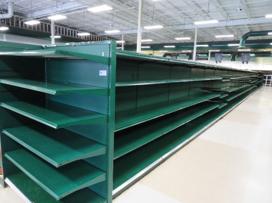 MADIX GONDOLA SHELVING 72IN TALL 22/22 - 88FT W/4FT END CAPS - SOLD BY THE FOOT