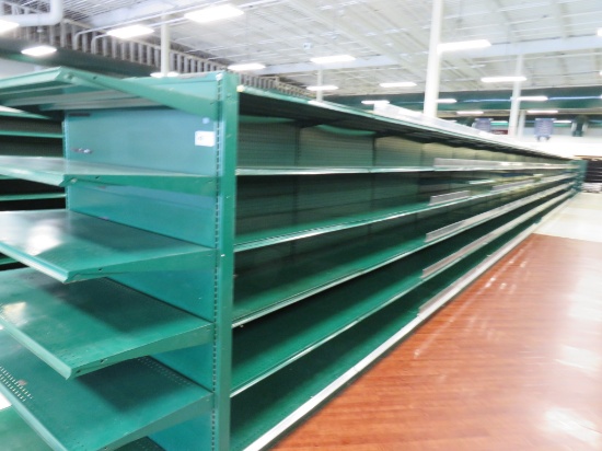 MADIX GONDOLA SHELVING 72IN TALL 20/22, 22/22 - 88FT W/4FT END CAPS - SOLD BY THE FOOT