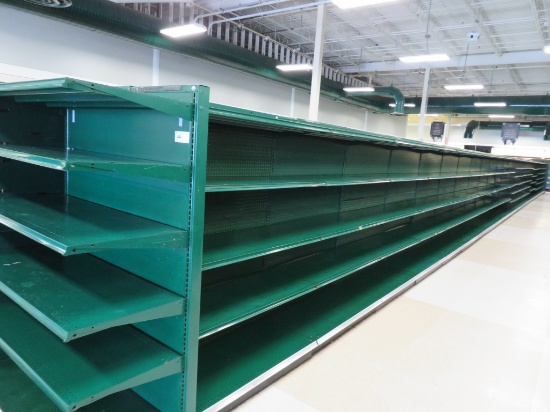 MADIX GONDOLA SHELVING 72IN TALL 20/22 - 8FT W/4FT END CAPS - SOLD BY THE FOOT