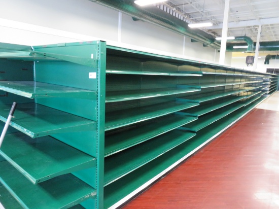 MADIX GONDOLA SHELVING 72IN TALL 20/22 - 88FT W/4FT END CAP - SOLD BY THE FOOT