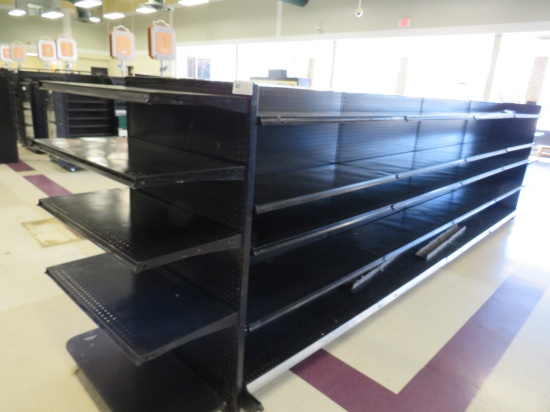 MADIX GONDOLA SHELVING 60IN TALL 18/18 - 16FT W/3FT END CAPS - SOLD BY THE FOOT