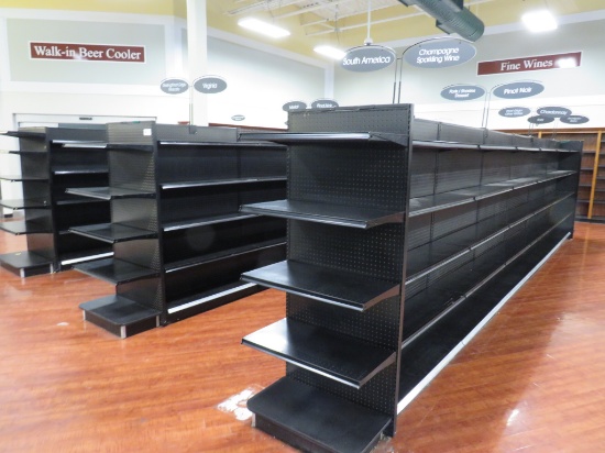 MADIX GONDOLA SHELVING 72IN TALL 12/12 - 72FT W/6-3FT END CAPS - SOLD BY THE FOOT