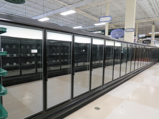HILL/PHOENIX ONRIZ ISLAND FREEZER CASES (1 8-DOOR, 4 10-DOOR) - SOLD BY THE DOOR - NO COMPRESSOR