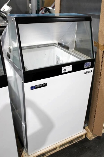NEW 27IN MASTER-BILT DD-26 SELF CONTAINED ICE CREAM FREEZER DIPPING CABINET