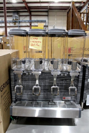 New Crathco Cs4e/2d/3d16 4-Head Refrigerated Beverage Machine
