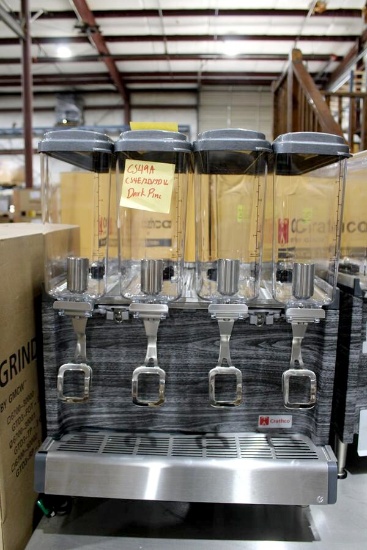 New Crathco Cs4e/2d/3d16 4-Head Refrigerated Beverage Machine
