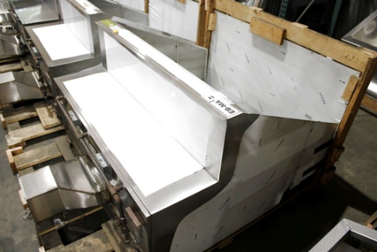 NEW 4FT AVTEC VNP STAINLESS STEEL WINGSTREET EXHAUST HOOD W/OUT EXHAUST DAMPER, NO MAKE-UP AIR