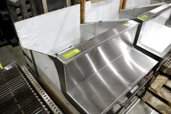 NEW 3FT AVTEC VNP STAINLESS STEEL WINGSTREET EXHAUST HOOD W/OUT EXHAUST DAMPER, NO MAKE-UP AIR