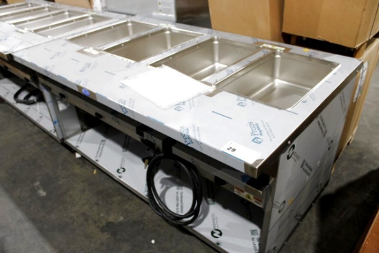 NEW RANDELL 3614-208 63IN 4-WELL ELECTRIC HOT FOOD STEAM TABLE
