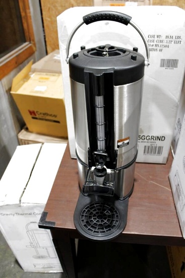 NEW GRINDMASTER GIU15GGRIND 1.5 GALLON GRAVITY THERMAL CONTAINER/ DISPENSER