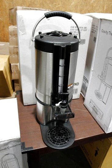 NEW GRINDMASTER GIU15GGRIND 1.5 GALLON GRAVITY THERMAL CONTAINER/ DISPENSER