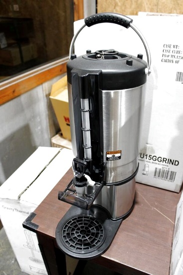 NEW GRINDMASTER GIU15GGRIND 1.5 GALLON GRAVITY THERMAL CONTAINER/ DISPENSER