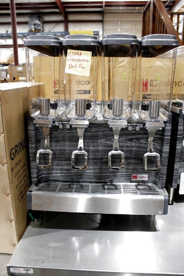 New Crathco Cs4e/2d/3d16 4-Head Refrigerated Beverage Machine