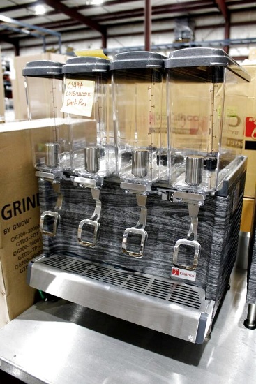 New Crathco Cs4e/2d/3d16 4-Head Refrigerated Beverage Machine