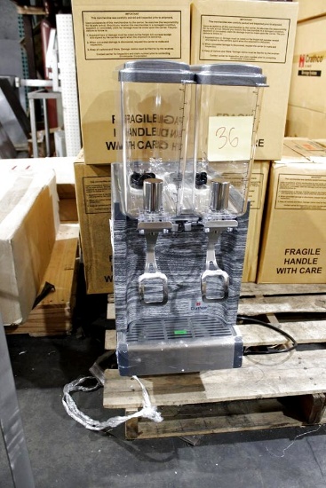 New Crathco Cs-2e/1d-16 2-Head Refrigerated Beverage Machine
