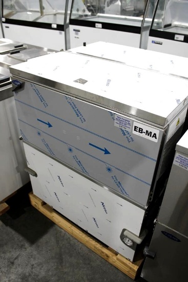 NEW 34IN NORLAKE AR082SSS/0-A SELF CONTAINED FLIP-LID REFRIGERATED BEVERAGE COOLER