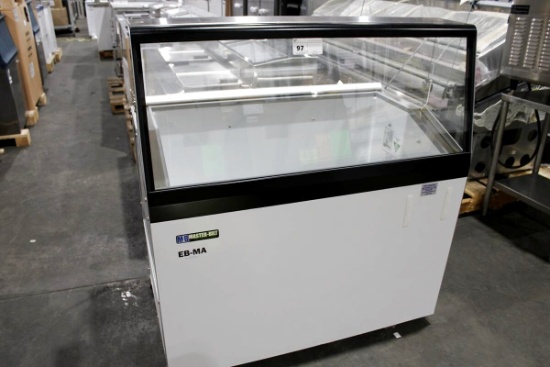 NEW 48IN MASTER-BILT DD-46L SELF CONTAINED ICE CREAM FREEZER DIPPING CABINET