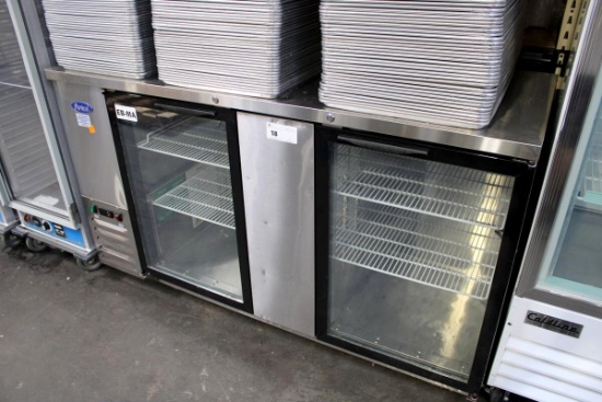 2020 ATOSA MBB69GGR 69IN SELF CONTAINED 2-DOOR BACK BAR COOLER
