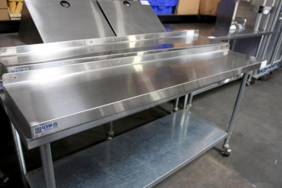 6FT STAINLESS STEEL WALL SHELF