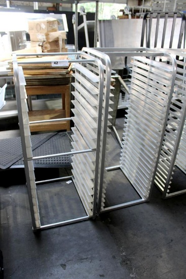 (1)24-PAN SHEET PAN RACK & (1)15-PAN SHEET PAN RACK
