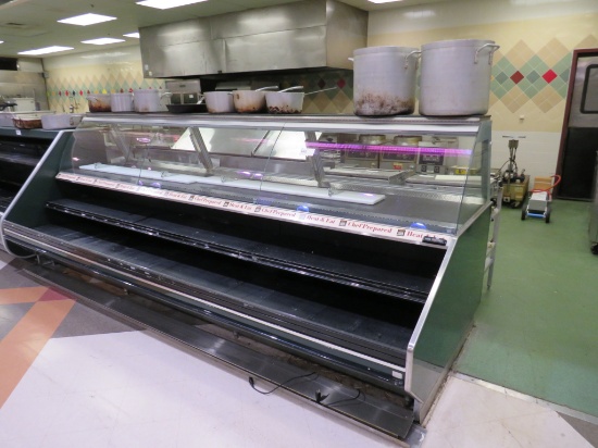 12FT BARKER SERVICE DELI CASE '09 - NO REAR DOORS - REMOTE COOLED, NO COMPRESSOR