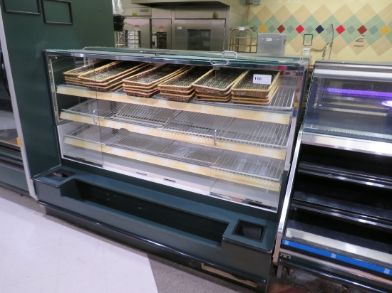 77-INCH BARKER 4-DOOR BAKERY CASE - 2 DOORS NEED HINGES