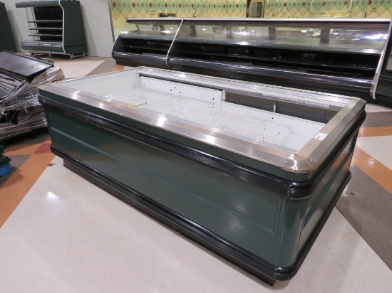 8FT HUSSMANN LI DUAL-TEMP ISLAND CASE '09 - REMOTE COOLED, NO COMPRESSOR