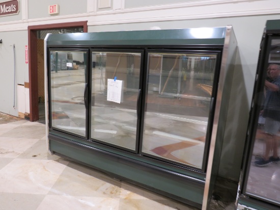 8FT HUSSMANN F6 GLASS-DOOR FREEZER CASE '09 - REMOTE COOLED, NO COMPRESSOR