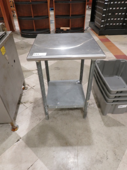 24X24 STAINLESS STEEL TABLE