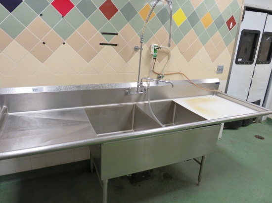 108-INCH 2-COMPARTMENT SINK