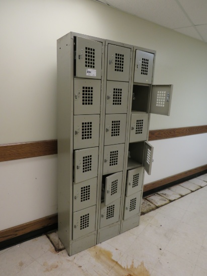 Set Of 18 Employee Lockers