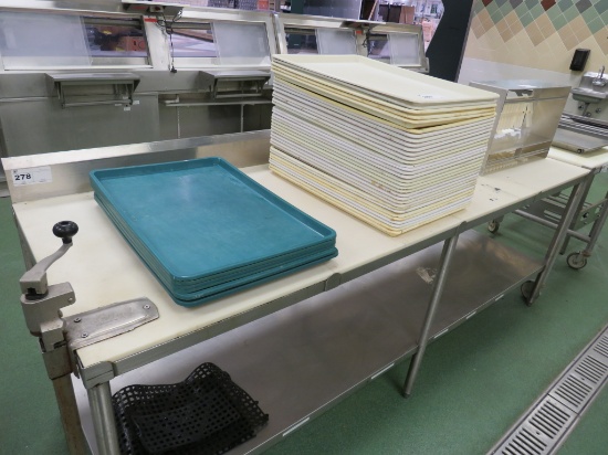 8FT POLYTOP TABLE - 30IN DEEP