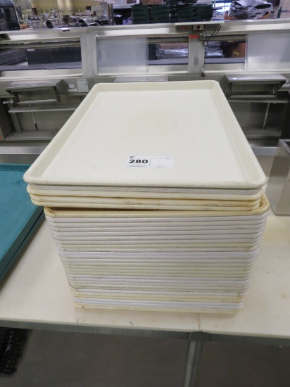 18x26 White Plastic Trays
