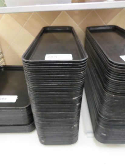 9x26 Black Bakery Trays