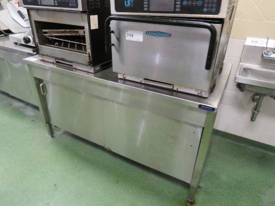 5FT S/STEEL CABINET WITH SLIDING DOORS - 30IN DEEP