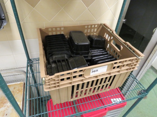 BLACK PLASTIC INSERT PANS - ONE LOT