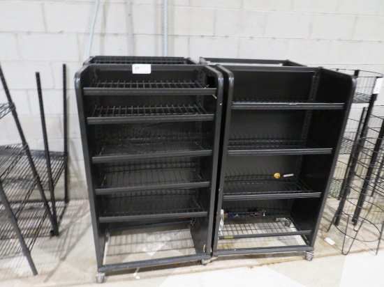 28-INCH BLACK 4-DECK MERCHANDISERS