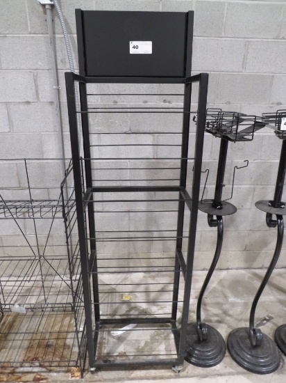 20-INCH BLACK DISPLAY RACK