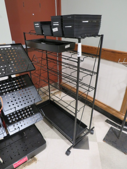 13x35 Black Rack With Bins