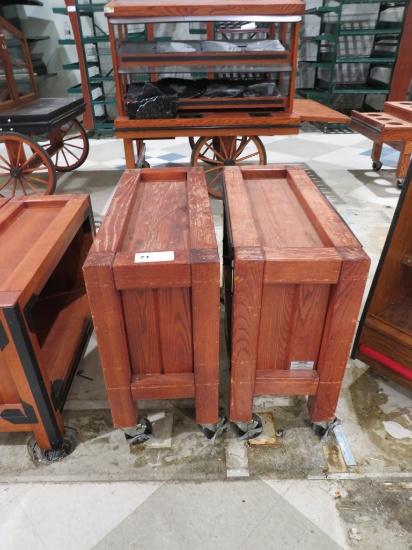 14x36 Display Tables On Casters