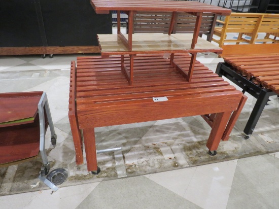 37X48 BAKERY DISPLAY TABLE WITH EXTENDERS